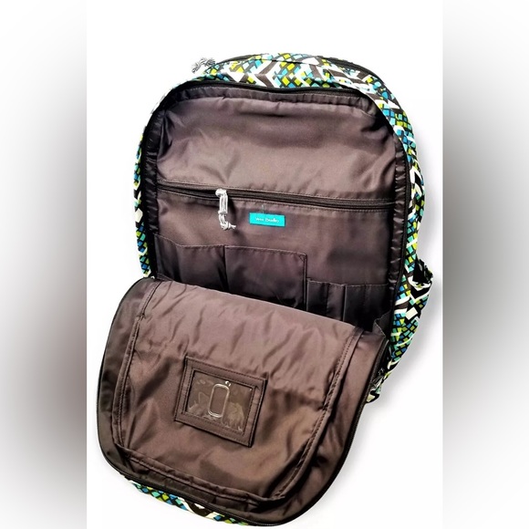 VERA BRADLEY 12176 Geometrical Patterned Backpack Book Bag- Multicolor - Picture 9 of 9